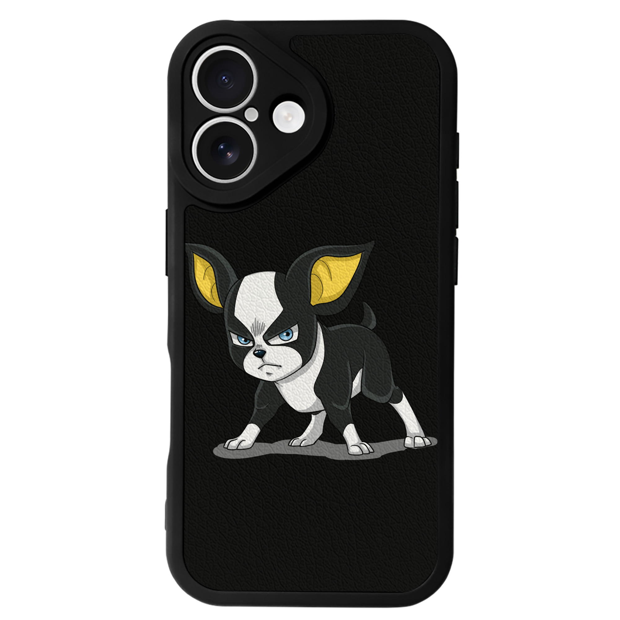 （画像用） ジョジョの奇妙な冒険 イギー JoJo's Bizarre Adventure Iggy 【iPhone 16シリーズ対応】シリコンスマホケース（レザー調） 材質：シリコン